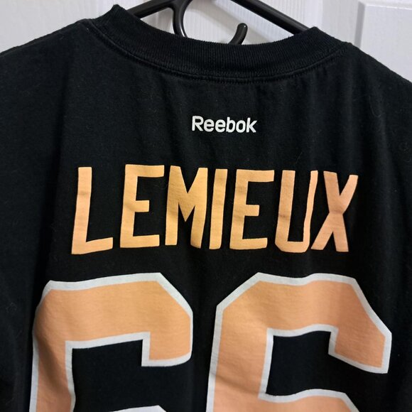 Reebok Mario Lemieux Pittsburgh Penquins T-Shirt, Size Medium - Picture 3 of 5